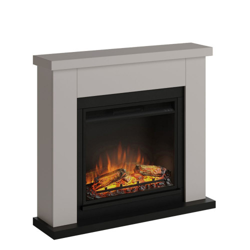 Cheminée électrique décorative "Frode" Beige - Powerflame - TAGU