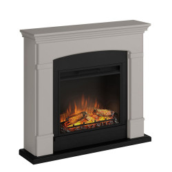 Cheminée électrique décorative "Helmi" Beige - Powerflame - TAGU