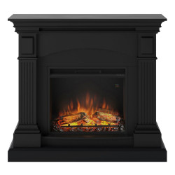 Cheminée électrique décorative "Magna" Noir profond - Powerflame de marque TAGU, référence: B6878300