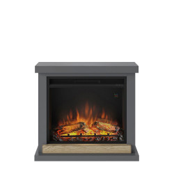 Cheminée électrique décorative "Hagen" Gris foncé - Powerflame - TAGU