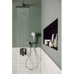 Pommeau de douche IDEALRAIN EVO douchette diamant Ø 115 mm - 3 fonctions - Ideal Standard