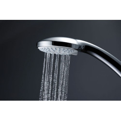 Pommeau de douche IDEALRAIN douchette ronde Ø 80 mm - 3 fonctions - Ideal Standard