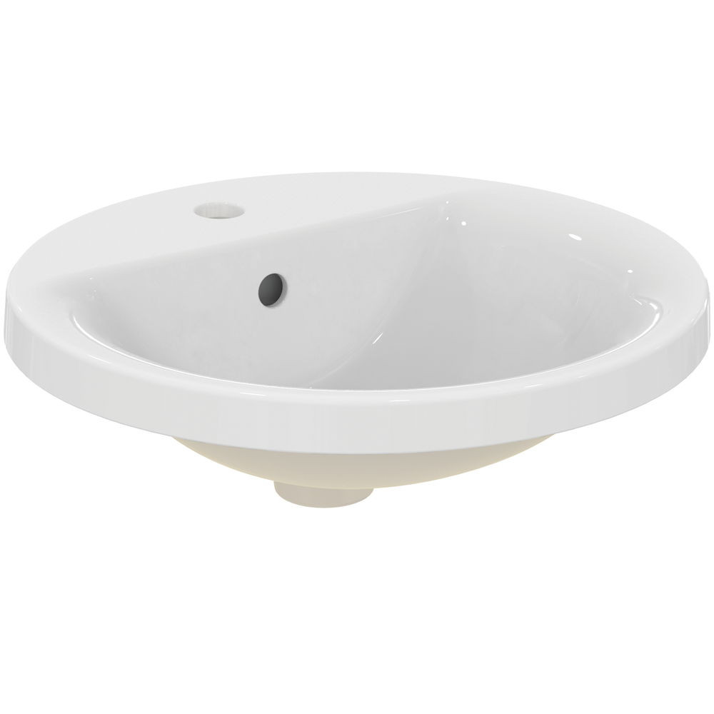 Vasque Connect ronde à encastrer Ø 48 cm - Porcelaine vitrifiée