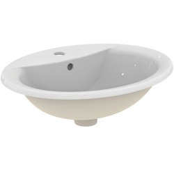 Vasque a encastrer ASTOR - 55 x 44 cm - Forme ovale de marque Ideal Standard, référence: B6865400