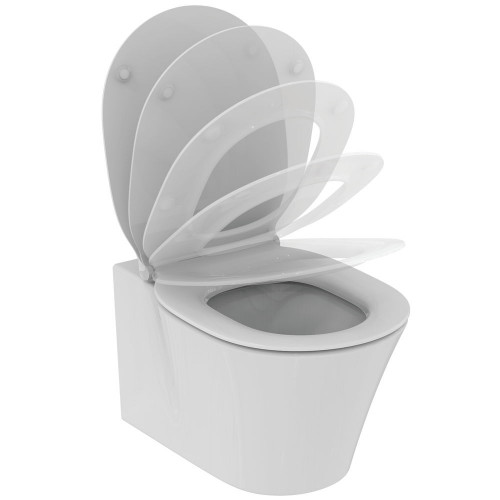 Pack WC suspendu Lagon, en porcelaine vitrifiée avec abattant +  bâti-support universel, GoodHome