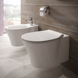 Pack WC suspendu AquaBlade - Abattant ultra-fin - porcelaine vitrifiée - Ideal Standard