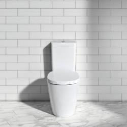 Pack WC Connect cube sur pied - abattant recouvrant - porcelaine vitrifiée - Ideal Standard