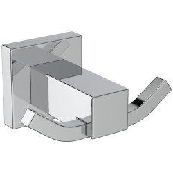 Double patère murale chrome de marque Ideal Standard, référence: B6870300