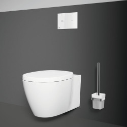 Porte-brosse et brosse WC mural - Chrome - Ideal Standard
