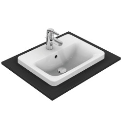 Vasque Connect rectangle à encastrer 50 x 39 cm - Porcelaine vitrifiée de marque Ideal Standard, référence: B6874800