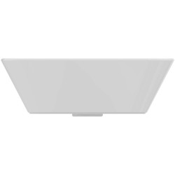 Vasque Connect Air carré à poser - 40 x 40 cm - grès fin blanc - sans trop-plein - Ideal Standard