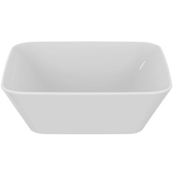 Vasque Connect Air carré à poser - 40 x 40 cm - grès fin blanc - sans trop-plein - Ideal Standard
