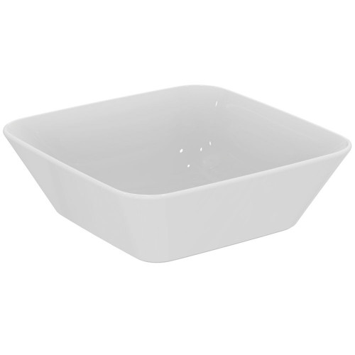 Vasque Connect Air carré à poser - 40 x 40 cm - grès fin blanc - sans trop-plein - Ideal Standard