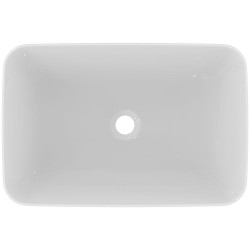 Vasque Connect Air carré à poser - 60 x 60 cm - grès fin blanc - sans trop-plein - Ideal Standard