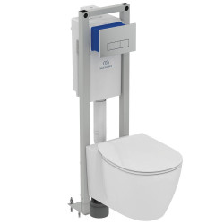 Pack WC bâti-support - suspendu Aquablade - plaque de commande Oleas M2 de marque Ideal Standard, référence: B6876000