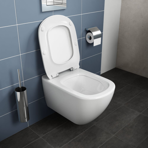 Pack WC suspendu Tesi AquaBlade - Abattant frein de chute ultra-fin - porcelaine vitrifiée - Ideal Standard