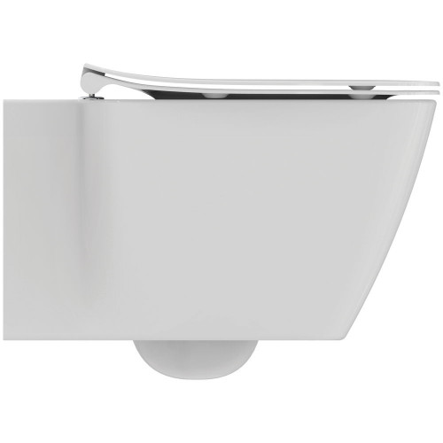 Cuvette suspendue AquaBlade Strada II - Abattant ultra-fin - porcelaine vitrifiée - Ideal Standard