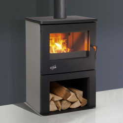 Poêle à bois Chinon anthracite - gris argent 8,5 kW de marque Godin, référence: B6880000