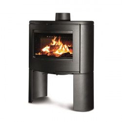 Poêle à bois PACCO HAUT en fonte - horizontal - 10kW - 70 x 87 x 43 de marque Supra, référence: B6881000