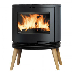 Poêle à bois KYO - fonte 10 kW de marque Supra, référence: B6881300