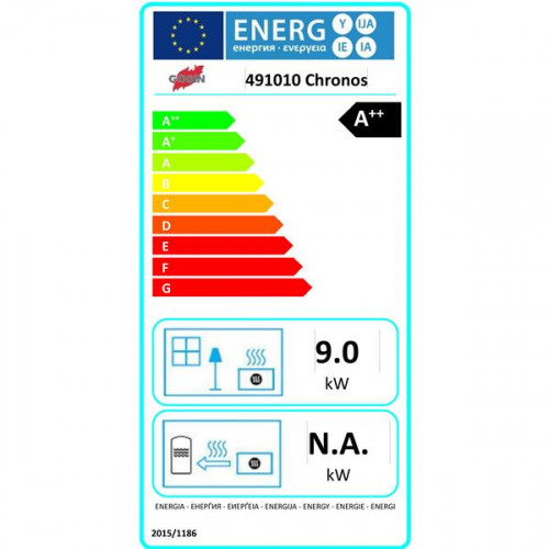 Poêle à granulés Chronos - électronique 8,5 kW - Godin