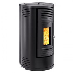 Poêle à granulés Fontica8 - noir -  électronique 8 kW de marque Invicta, référence: B6882400
