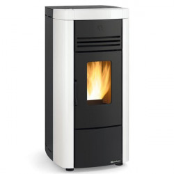 Poêle à granulés Angela blanc- électronique 8 kW - Nordica extraflame