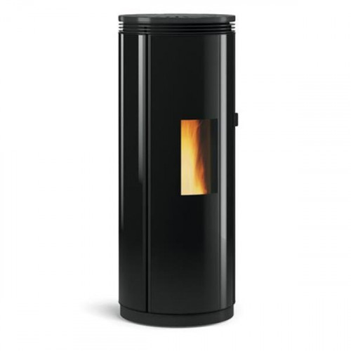 Poêle à granulés Pamela verre noir  - électronique 8 kW - Nordica extraflame