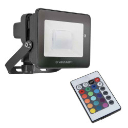 PADLIGHT-RGB : projecteur LED SMD 20W RGB avec télécommande de marque VELAMP, référence: B6915100