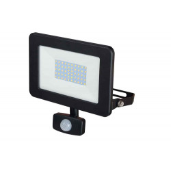 PADLIGHT5, projecteur LED SMD 50W IP44, noir 6500K. Avec IR de marque VELAMP, référence: B6918900