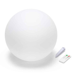 SOLAR NOVA XL: Sphère LED RGB à recharge solaire 30 cm de marque VELAMP, référence: B6921000