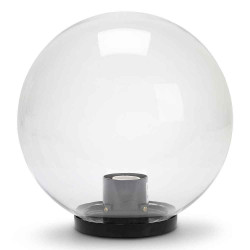Sphère d'extérieur en PMMA, 250mm, E27, transparente de marque VELAMP, référence: J6909400