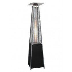 Parasol chauffant à gaz GAZ PGP113BI - jusqu'à 107 m² - noir - QLIMA