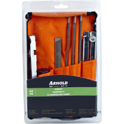 Kit d’affûtage en trousse enroulable pour lames de tronçonneuse - Arnold