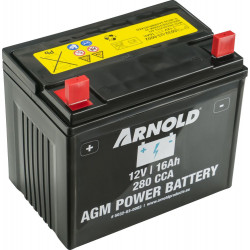 Batterie AGM 12V 16Ah pour tracteur tondeuse de marque Arnold, référence: B7005000