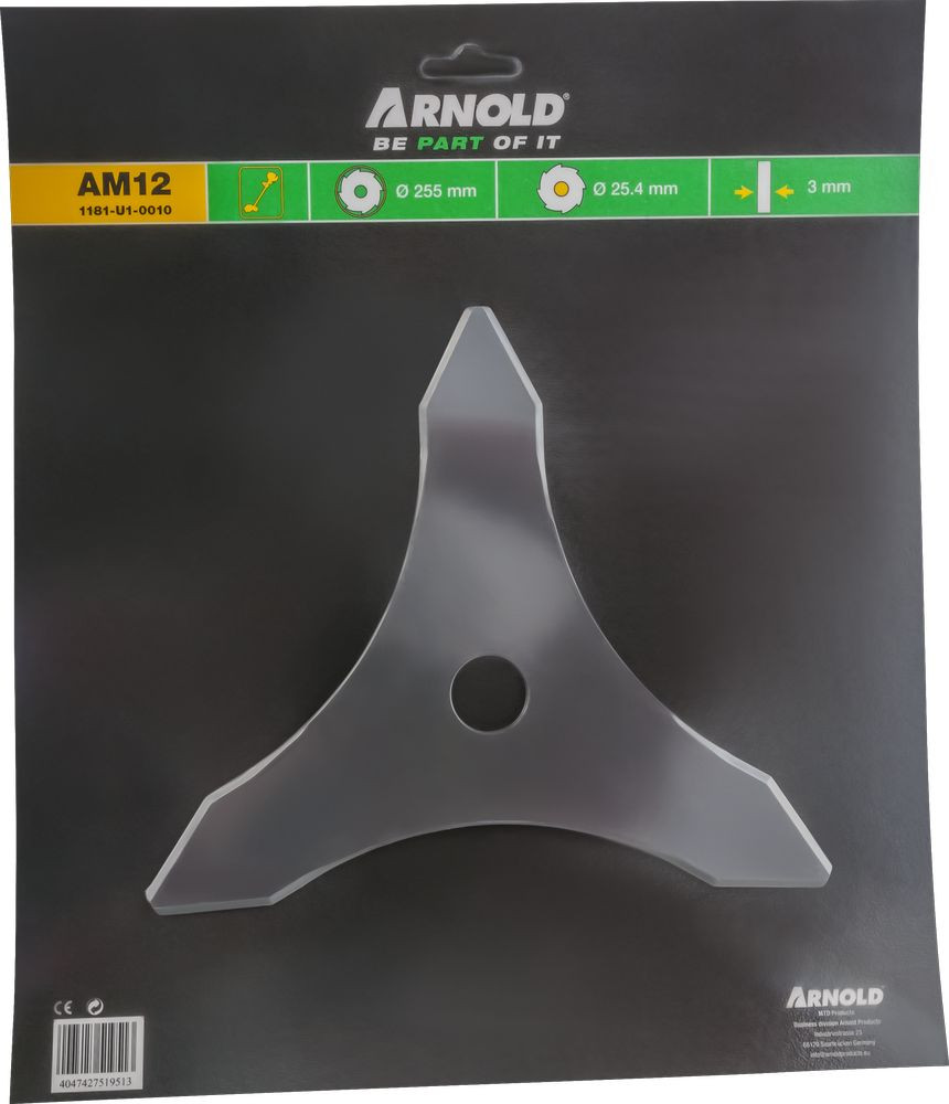 Arnold Lame de débroussailleuse 25 5 cm alésage 25 4 mm - vue 2