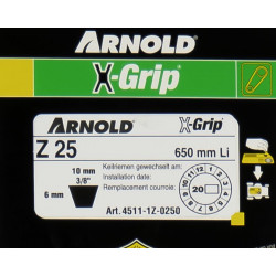 Courroie trapézoïdale X-Grip V de type Z 25 - Arnold