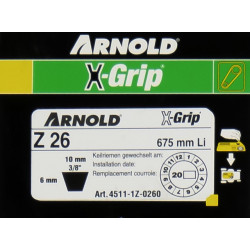 Courroie trapézoïdale X-Grip V de type Z 26 - Arnold