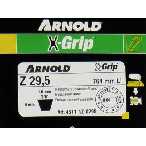 Courroie trapézoïdale X-Grip V de type Z 29,5 - Arnold