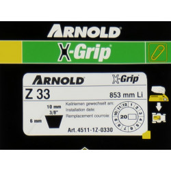 Courroie trapézoïdale X-Grip V de type Z 33 - Arnold