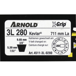 Arnold 4511 3l280 3L-Grip Courroie 0280 x 
