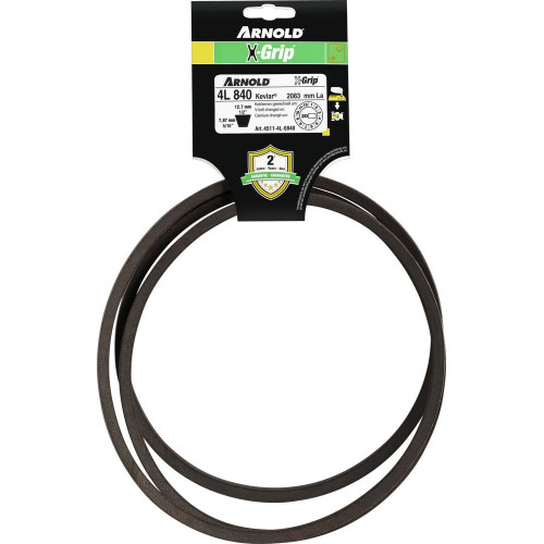 Courroie trapézoïdale X-Grip V de type 4L840 - Arnold
