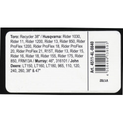 Courroie trapézoïdale X-Grip V de type 4L840 - Arnold