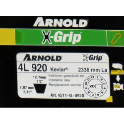 Courroie trapézoïdale X-Grip V de type 4L920 - Arnold