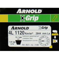 Courroie trapézoïdale X-Grip V de type 4L1120 - Arnold