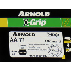 Courroie hexagonale X-Grip de type AA 71 - Arnold