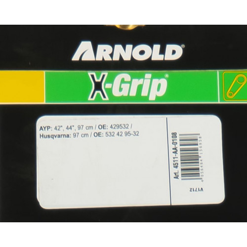 Courroie hexagonale X-Grip de type AA 108 - Arnold