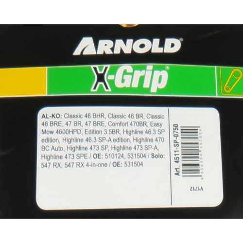 Courroie trapézoïdale X-Grip V de type SPZ 750 - Arnold