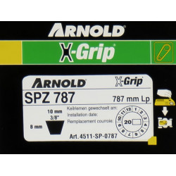 Courroie trapézoïdale X-Grip V de type SPZ 787 - Arnold