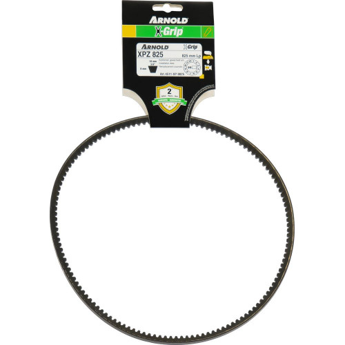 Courroie trapézoïdale X-Grip V XPZ 825 pour autoportée et tracteur de jardin - Arnold